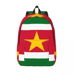 Backpack Laptop Unique Flag Of Suriname School Bag Durable Student Boy Girl Travel