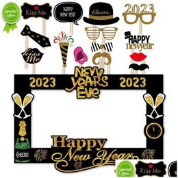 Other Wedding Favours 2023 Happy Year P O Frame Cheers Champagne Booth Props Christmas Decorations Navidad Years Eve Party Supplies D Dhmsd