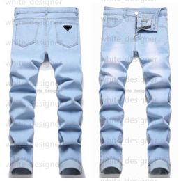 designer jeans man pants black white blue skinny stickers light wash ripped motorcycle joggers true religions men High quality brand trousers jeans