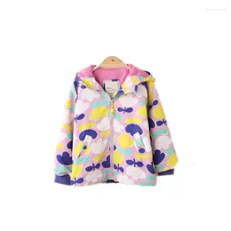 Jackets Girls Coat Kids Spring Outwear Plus Velvet Warm Flower Casual Top 2 3 4 Years Fashion Clothes Infants Exquisite Jacket