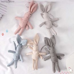 Plush Keychains NEW Rabbit Plush Animal Stuffed Dress Rabbit Key chain TOY Kids Party Plush TOY Bouquet Plush Dolls Y240415