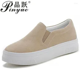 Casual Shoes Good Quality Spring Women Flats Platform Slip Woman Sneakers Female Suede Ladies Tenis Loafers Moccasins