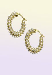 Retro Fashion Wild Pearl Earrings Stud HighEnd GoldPlated Winter Models Trend Niche Design Ins Jewellery Accessories45845757844427