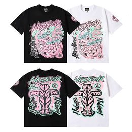 Hellstar T Shirt Designer T Shirts Graphic Tee Luxury Fashion Mens T-Shirts Pink Body Large Printed High Quality Casual Short Sleeved