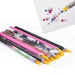 Half pen 10CM Wax Dotting Pen Pencil Nail Art Tools Self-adhesive Rhinestones Gems Drilling Picking Picker Tips Tools