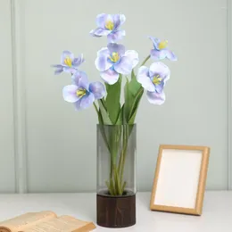Decorative Flowers Realistic Tulip Simulation Flower Pography Props For Home Wedding Decoration Faux Silk Dining