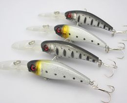 Whole Lot 20 Fishing Lure Minnow CranKbaits Hand Baits Hooks Bass 79g97cm 2 Color 6841536