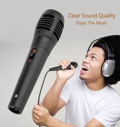 Promotion Universal Wired Unidirectional Handheld Dynamic Microphone Voice Recording Noise Isolation Microphone Black1032986