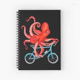 Octopus Pattern Spiral Journal Notebook Memo Notepad 120 Pages Diary Book For Study Notes Work School Journaling Boy Gril