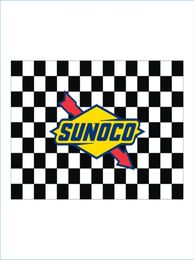 Custom Digital Print 3x5ft flags Race Racing Mahwah SUNOCO Cup Series Event Chequered Flag Banner for Game and Decoration5558308