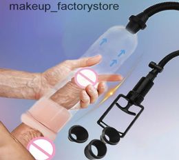 Massage Penis Pump Dick Enlargement Penis Extender Sex Shop Penile Enlarger Vacuum Pump Sex Toy For Men Adult Sexy Toys Male Mastu4235715