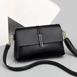 Drawstring Women's One Shoulder Crossbody Small Square Handbags Large-capacity Solid Colour Messenger Bags