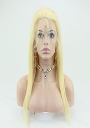 Blonde 613 Straight full Lace Front Wig Human Hair BOB Wigs HD Human Lace Wig for women1569286