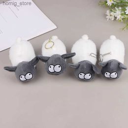 Plush Keychains 1PC Cute Sheep Keychain Plush Sheep Pendant Cartoon Doll Backpack Charm Keyrings Gifts For Kids Anime Keychain Accessories Y240415