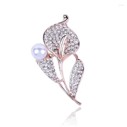 Brooches 1pcs Ins Trendy High-end Personality Temperament Brooch Retro Accessories Elegant Lily For Women Formal Dress