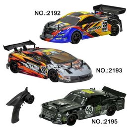 Diecast Model Cars HBX 1 18 2192 2193 2195 electric drift (four-wheel drive) with light control RC model remote control drift for high-speed vehicles J240417