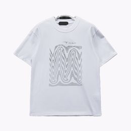 Fashion T-shirt Men's and women's designer Crew-neck T-shirt Printed men's casual sports short sleeve T-shirt Asian size M-3XL HE08