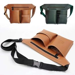 Clips Comb Case Hairdressing Barber Hair Scissor Holster Holder Tool Salon Waist Pack Belt PU Leather Bag