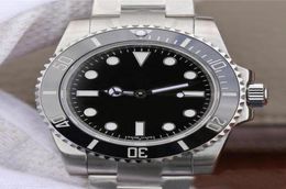 N Factory V11 ETA 2836 Deluxe Men039s watch Sapphire Black Ceramic diving luminous No DATE Wristwatch 114060 model Mechanical B5043170