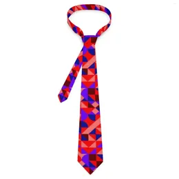 Bow Ties Mens Tie Geo Print Neck Abstract Geometric Art Retro Trendy Collar Design Wedding Party Quality Necktie Accessories