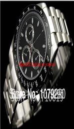 top quality luxury watch eta 7750 movement 116520 black dial 40mm automatic chronograph mens mens watch watches3864103
