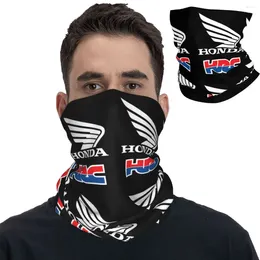 Scarves Hondas Racing Corporation Motorcycle Bandana Neck Gaiter Printed Magic Scarf Warm Balaclava Cycling For Men Adult All Season