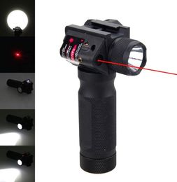 Red Dot Laser Sight Tactical Hunting LED Flashlight Red Laser Combo Sight Tactical Gun Torch for 20 mm Weaver Rails3988950