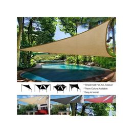 Shade Nets Outdoor Waterproof Sun Sail Canopy Triangle Uv Gazebo For Garden Patio And Backyard Lawn Awning Drop Delivery Home Buildin Dhv5C