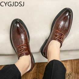 Dress Shoes Leather For Men Business Suit Italiano Oxford Office 2024 Formal Wedding Chaussure Homme