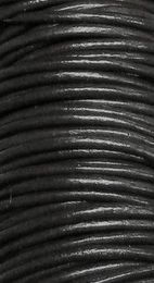 Whole 2mm Coffee Black shiping Genuine Round 100 COW Real Leather Jewellery Cord String For Bracelet Necklace5878780