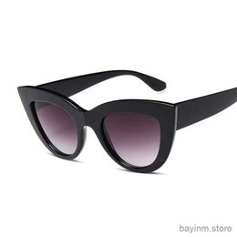 Sunglasses 2020 Fashion Cute Sexy Retro Cat Eye Sunglasses Woman Vintage Brand Designer Cateye Oval Sun Glasses For Female Ladies UV400