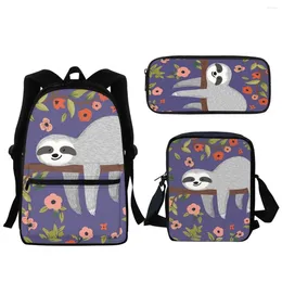 School Bags Cartoon Koala Pattern Boys Girls Schoolbag Primary Students Large Capacity Zipper Backpack High Quality Lunch Bag 2024