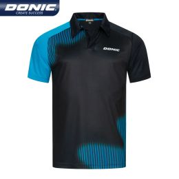 Jerseys Blue Sport Polo Donic Table tennis t shirt clothes sportswear jersey men women Badminton Sport top 83231