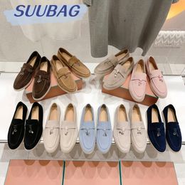 Loafer Shoes Women Free Shipping With Shoebox Soft Sole Comfortable Casual Flat Shoes With British Large Size Slip-on Round Head Couple Peas Shoes