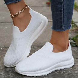 Casual Shoes White For Women Solid Colour Mesh Flat Bottomed Comfortable Sports Women's Sneakers Zapatillas