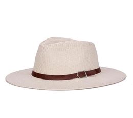 2021 New Panama Hat Summer Sun Hats for Women Man Beach Straw Hat for Men UV Protection Cap chapeau femme80826504942675