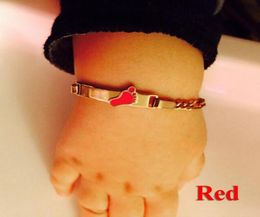 Charm Bracelets Footprint Gold For born Baby Kids Jewellery Infant Accessory Christmas Child Bracelet Bebe Pulseiras Bilezik B10301387158