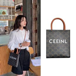 High end Designer bags for women Celli Genuine leather tote bag for women new old flower vertical style handheld shoulder crossbody small figure score bag trendy 1to1