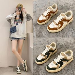 Casual Shoes 2024 Ladies Sneakers Lace Up Vulcanised Outdoor Running Non-Slip Wear-Resistant