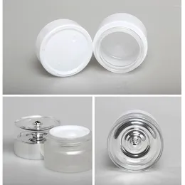 Storage Bottles 20g Pure White Beauty Face Cream Girl For Wholesale Body Bottle Cosemtic Packaging