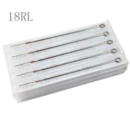 Box Of 50PCS 18RL Round Liner Premade Sterilised Disposable Tattoo Needles Supply 7196423