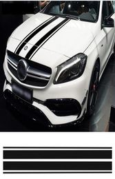 Edition 1 Style Bonnet Stripes Hood Decal Engine Cover Stickers for Mercedes Benz A C GLA GLC CLA 45 AMG W176 C117 W204 W2054893966