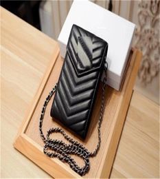 Fashion Womens Designer Card Holders Top Quality Leather Women Wallets Black Organise Sling Bags Striped Cell Phone Bags Hasp 1753398545
