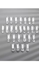 Titanium Steel Square Sign Letter Men&#039;s Simple and Versatile Pendant Accessories Mixed Necklace