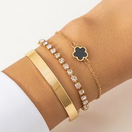 Luxus -Designer -Armband 4/vier Blattklee Charme Armbänder elegante Mode 18K Gold Achat Shell Mutter von Perlen Frauen Mädchen Paar Urlaub Geburtstagsfeier Geschenke