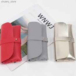 Sunglasses Cases Glasses Case Women PU Leather Soft Glasses Bag Fashion Portable Sunglasses Box Bag Accessories Eyeglasses Case Sunglasses Box Y240416