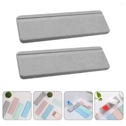 Pillow 2 Pcs Wash Mat Mouthwash Washbasin Cup Diatom Soap Pad Bath Non-slip Diatomite Bathroom Supplies Quick Dry