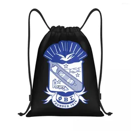 Shopping Bags Zeta Phi Beta Drawstring Backpack Sports Gym Bag For Women Men Training Sackpack