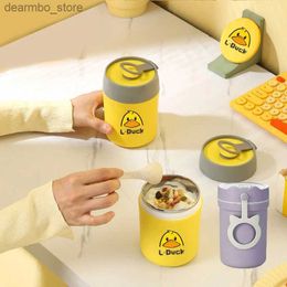 Bento Boxes VIP 350/550ML Mini Thermos Mug Soup Cup Lunch Bento Box Stainless Steel Hot Food Container Microwave Oven For Kids Office School L49