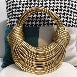 HandPure Bottegs Knotted Bags Womens Knot Double Le Venata Luxury bag Rope Woven Hand Calf Designer tote 2024 UZDH